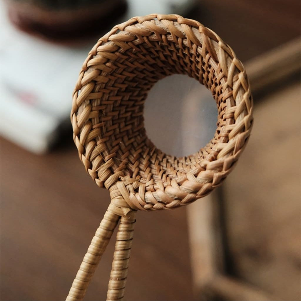 Hand-Crafted Rattan Tea Strainer Filter