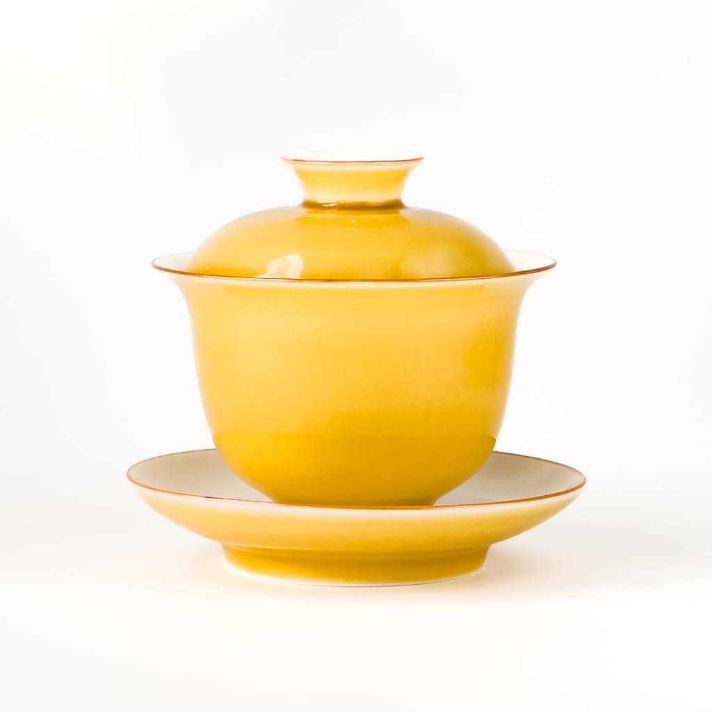 Yellow Porcelain Sancai Gaiwan