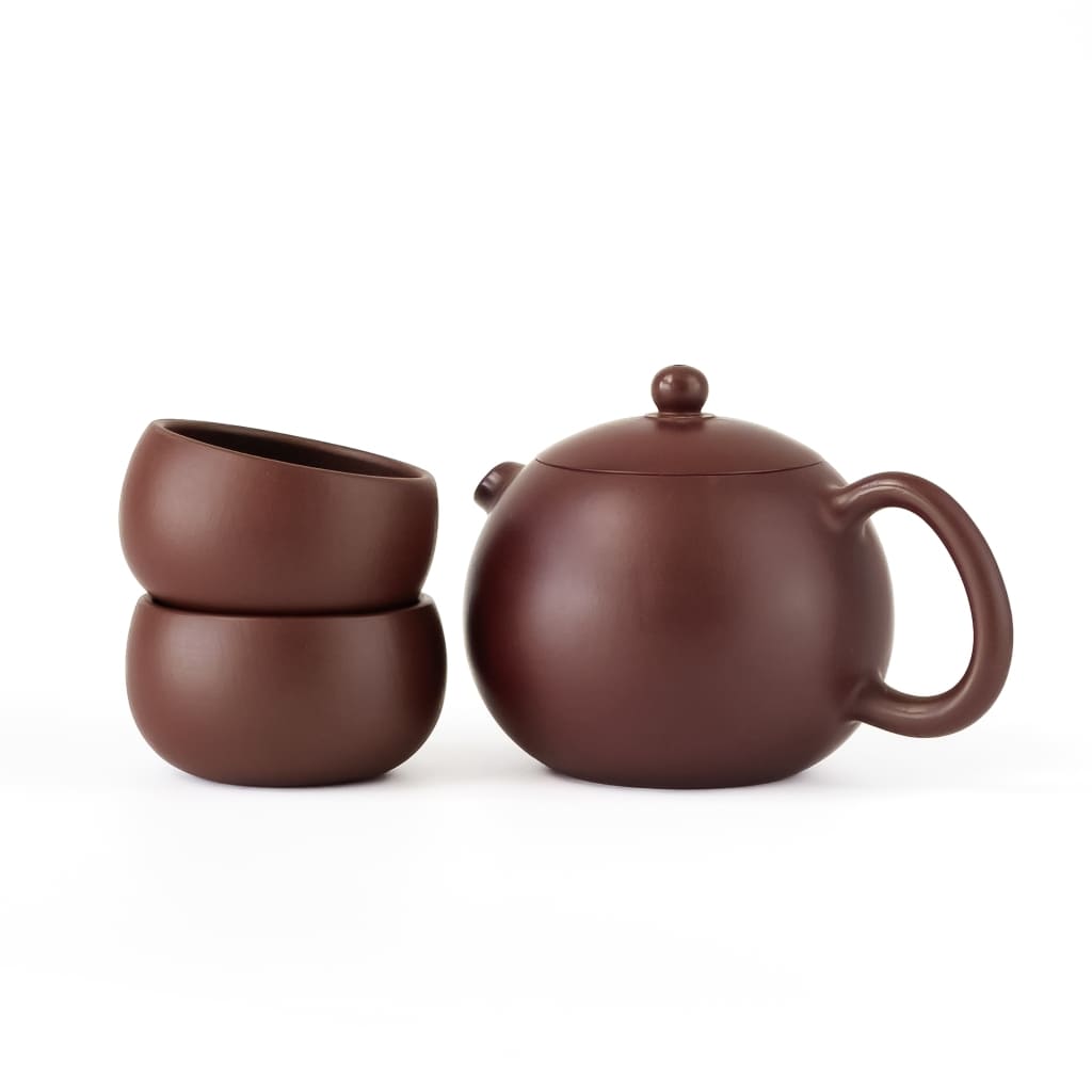 Yixing Zisha Dragon Egg Tea Set